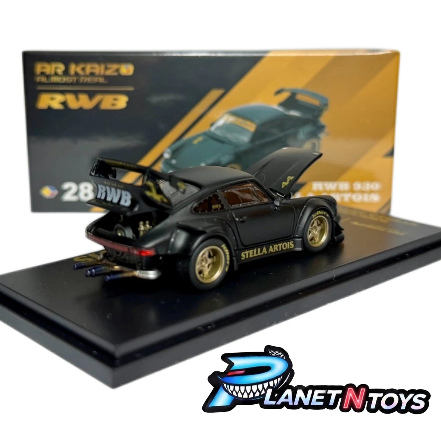 Almost Real 1:64 KAIZO RWB 930 Stella Artois 2026 Hobby Expo China Beijing Special Edition – Matte Black
