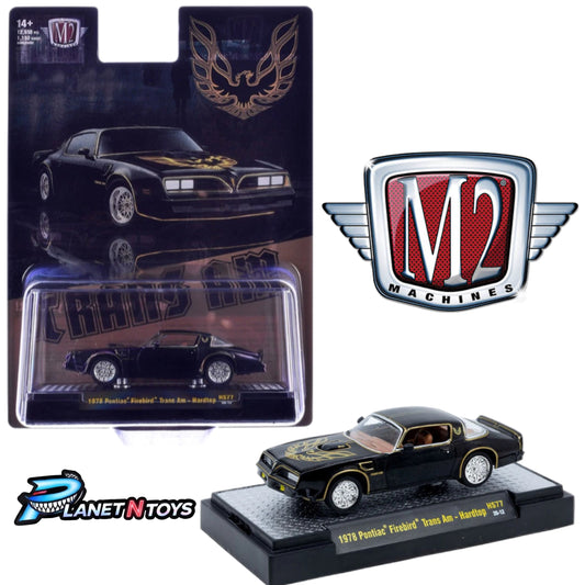 M2 Machines 1:64 1978 Pontiac Trans Am Firebird Special Edition – Black – Hobby Exclusive