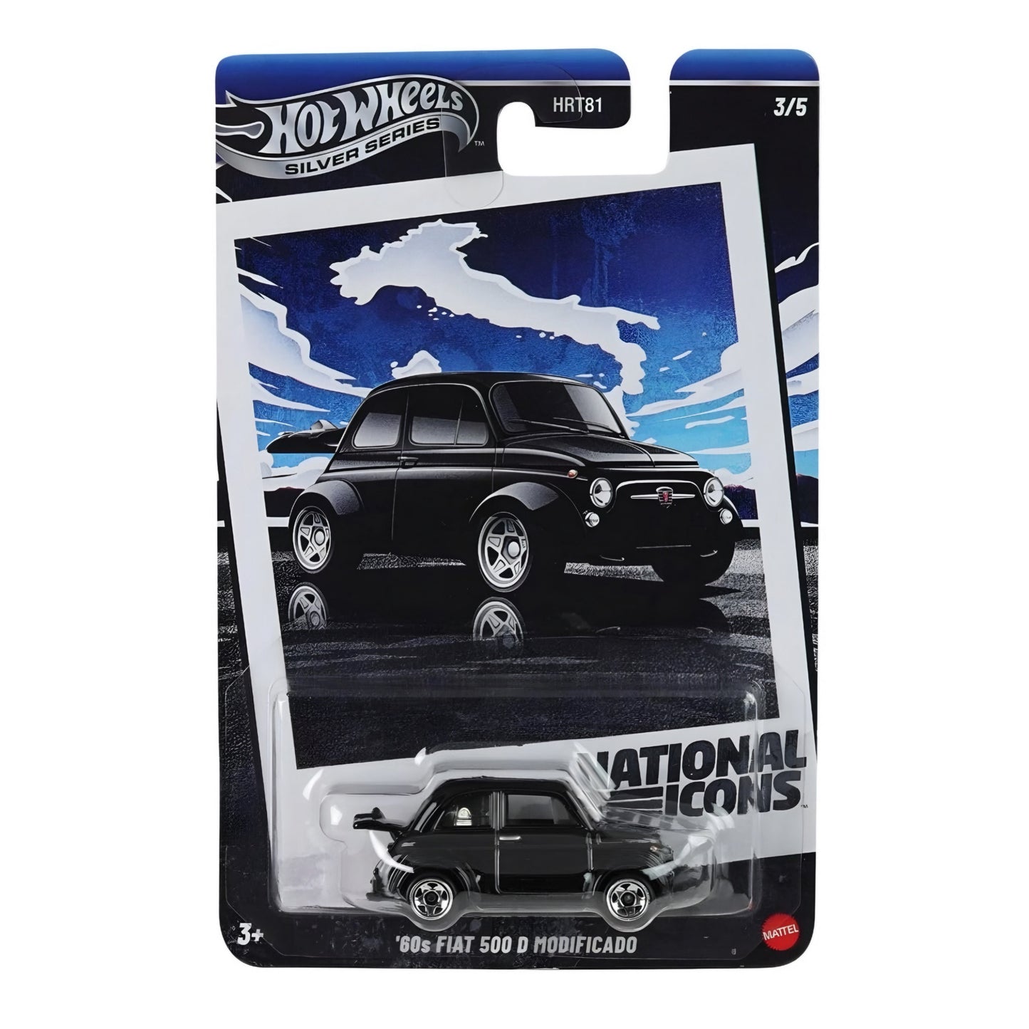 Hot Wheels Silver Series National Icons Set 5/5 (Fiat, Nissan, Porsche, Jaguar, Ford)