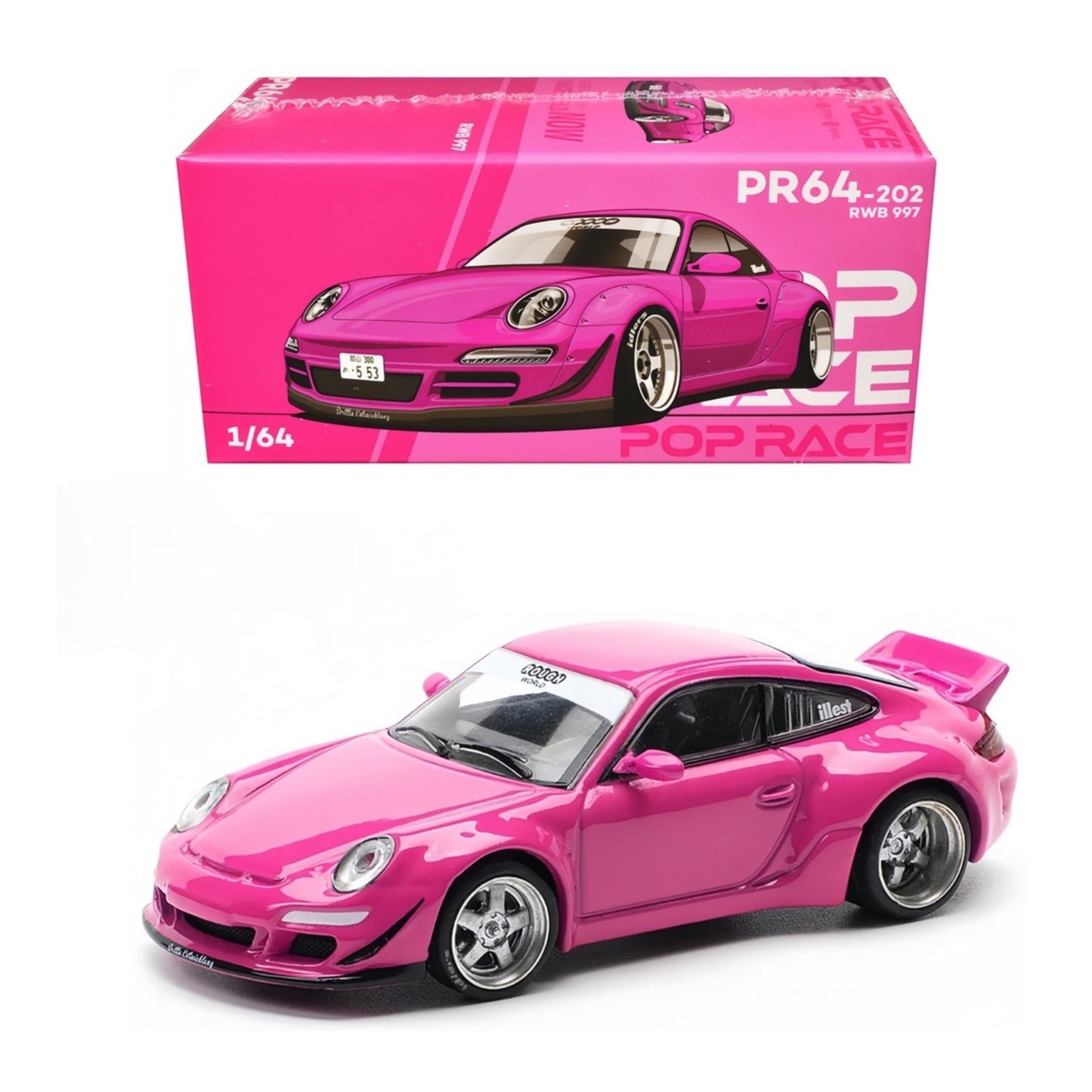 Pop Racer Assorted Models 1:64 Diecast Cars Ultra High-End Removable Parts