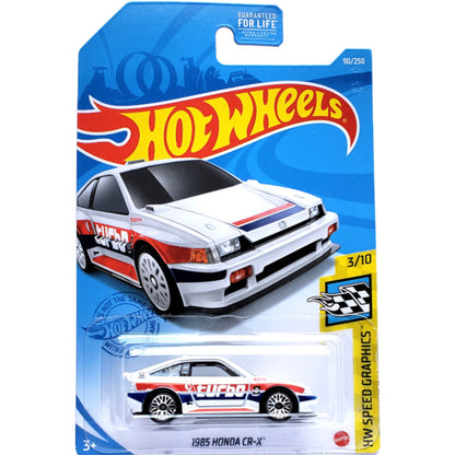 Hot Wheels Honda Mainline Diecast Cars (Assorted 1:64 Civic, Prelude, CR-X)