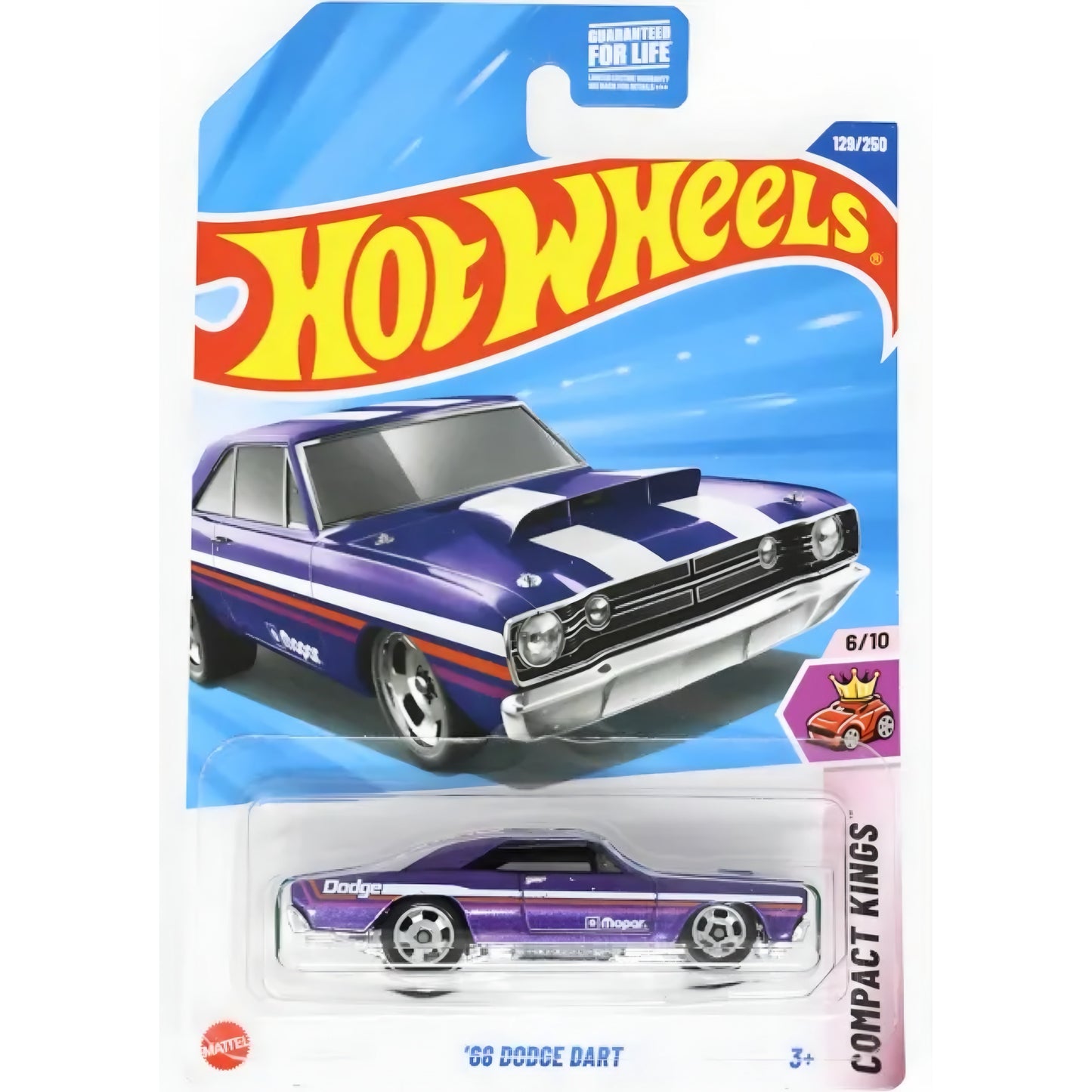 Hot Wheels Dodge Mainline American Power 1:64 Diecast Assorted (charger, Hellcat, Challenger, viper, van, Dart) Muscle Cars
