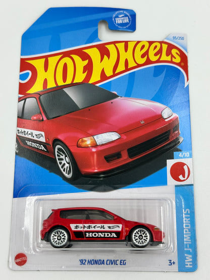 Hot Wheels Honda Mainline Diecast Cars (Assorted 1:64 Civic, Prelude, CR-X)