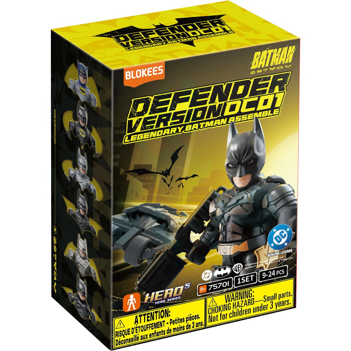 Blind Box Defender Version 01 Legendary Dark Knight Assemble Mini Model Kit