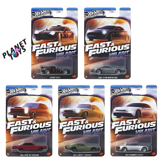 Hot Wheels Fast and Furious Villains Silver Series Set 5/5