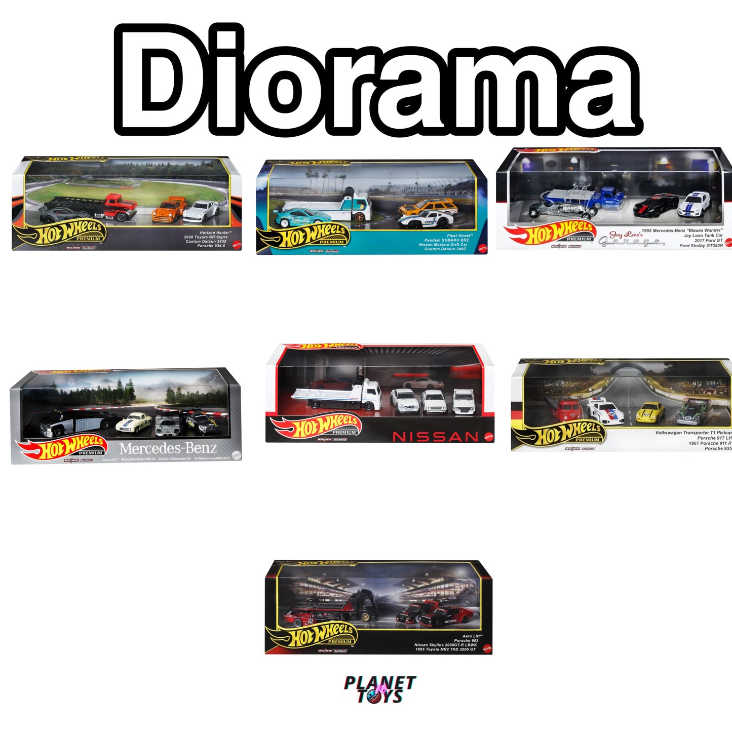 Hot Wheels Premium Diorama Set 1:64 Assorted