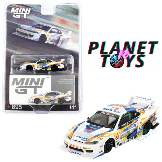 Mini GT 1:64 Nissan LB-Super Silhouette S15 SILVIA #555 2023 Formula Drift #895