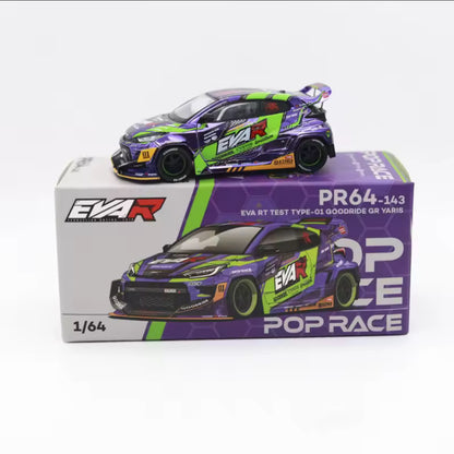 Pop Racer Assorted Models 1:64 Diecast Cars Ultra High-End Removable Parts
