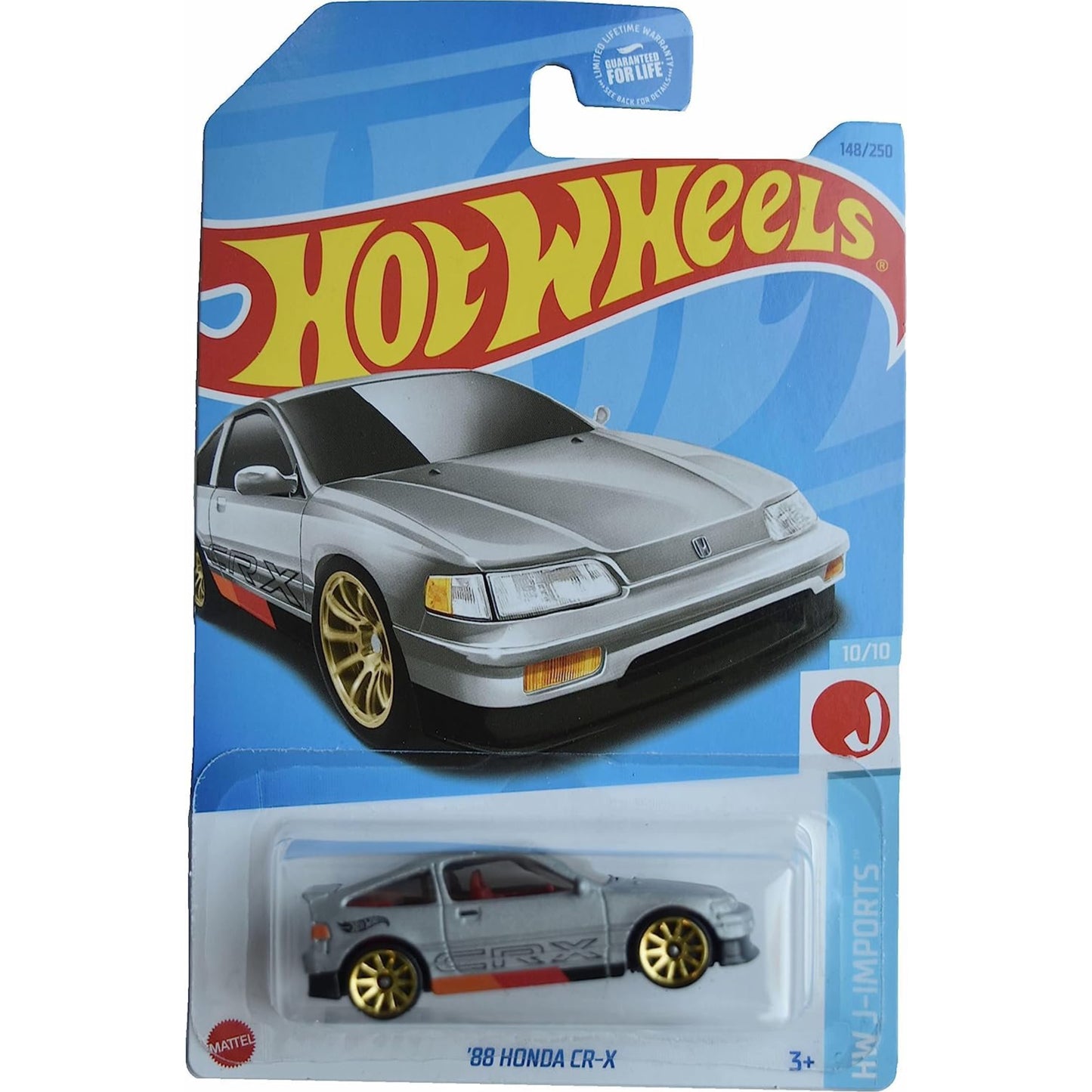 Hot Wheels Honda Mainline Diecast Cars (Assorted 1:64 Civic, Prelude, CR-X)