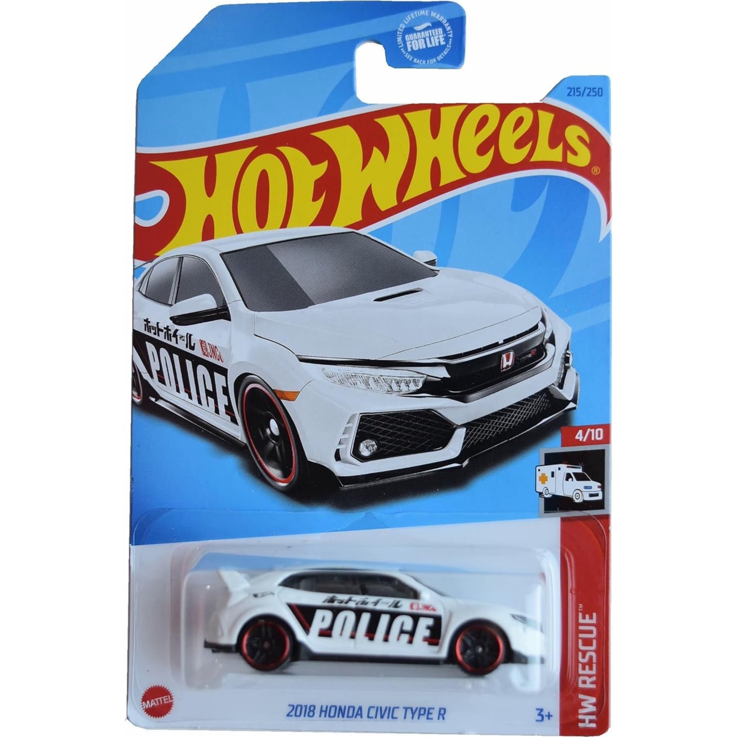 Hot Wheels Honda Mainline Diecast Cars (Assorted 1:64 Civic, Prelude, CR-X)