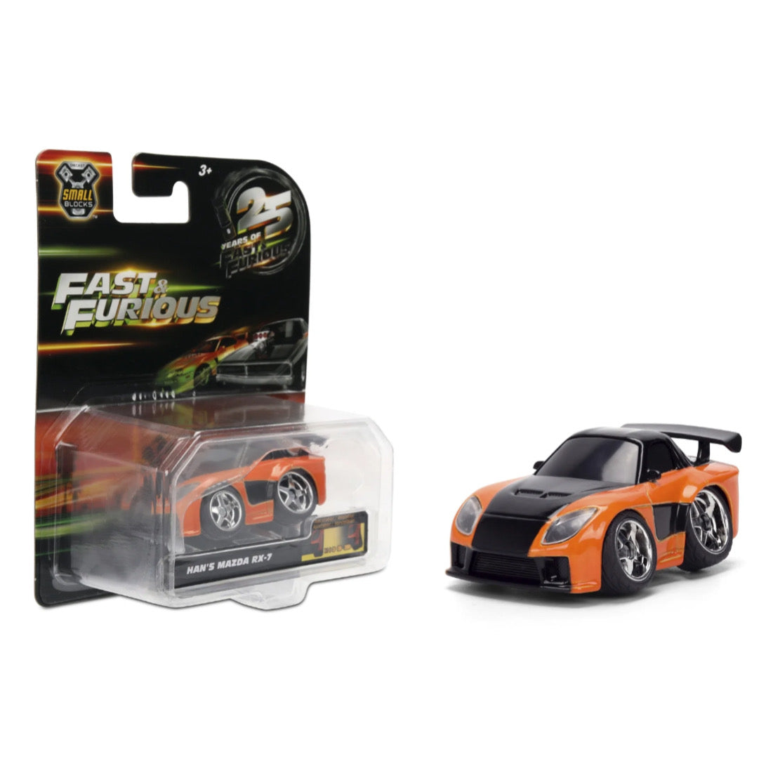 Jada 1:43 Fast and Furious Small Blocks 25th Years Assorted Diecast Cars