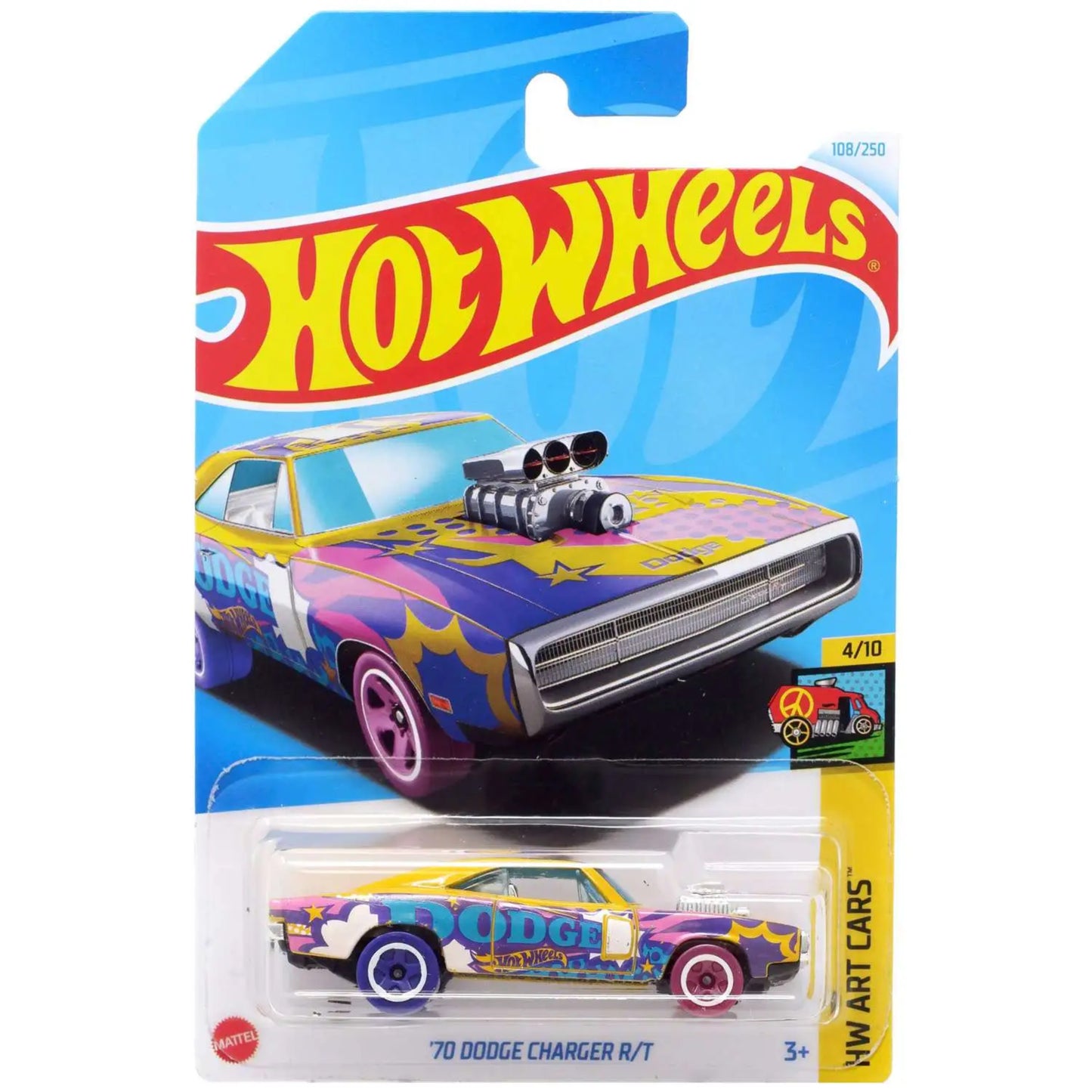 Hot Wheels Dodge Mainline American Power 1:64 Diecast Assorted (charger, Hellcat, Challenger, viper, van, Dart) Muscle Cars