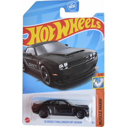 Hot Wheels Dodge Mainline American Power 1:64 Diecast Assorted (charger, Hellcat, Challenger, viper, van, Dart) Muscle Cars