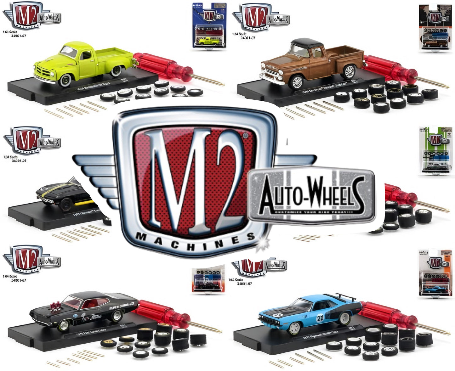 M2 Machines Auto-Wheels 1:64 Assorted Diecast