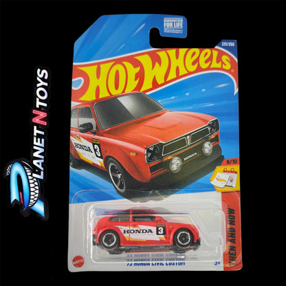 Hot Wheels Honda Mainline Diecast Cars (Assorted 1:64 Civic, Prelude, CR-X)