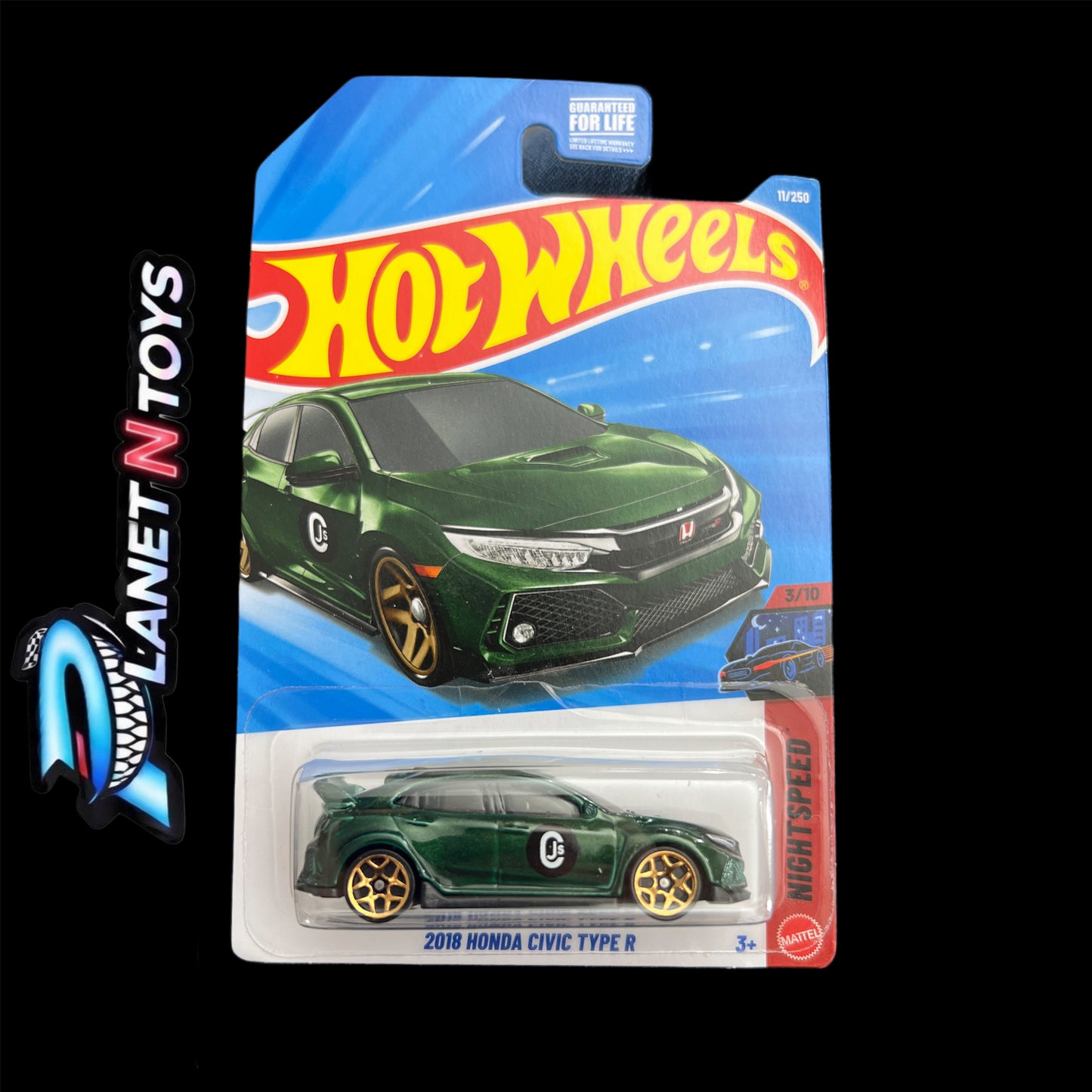 Hot Wheels Honda Mainline Diecast Cars (Assorted 1:64 Civic, Prelude, CR-X)